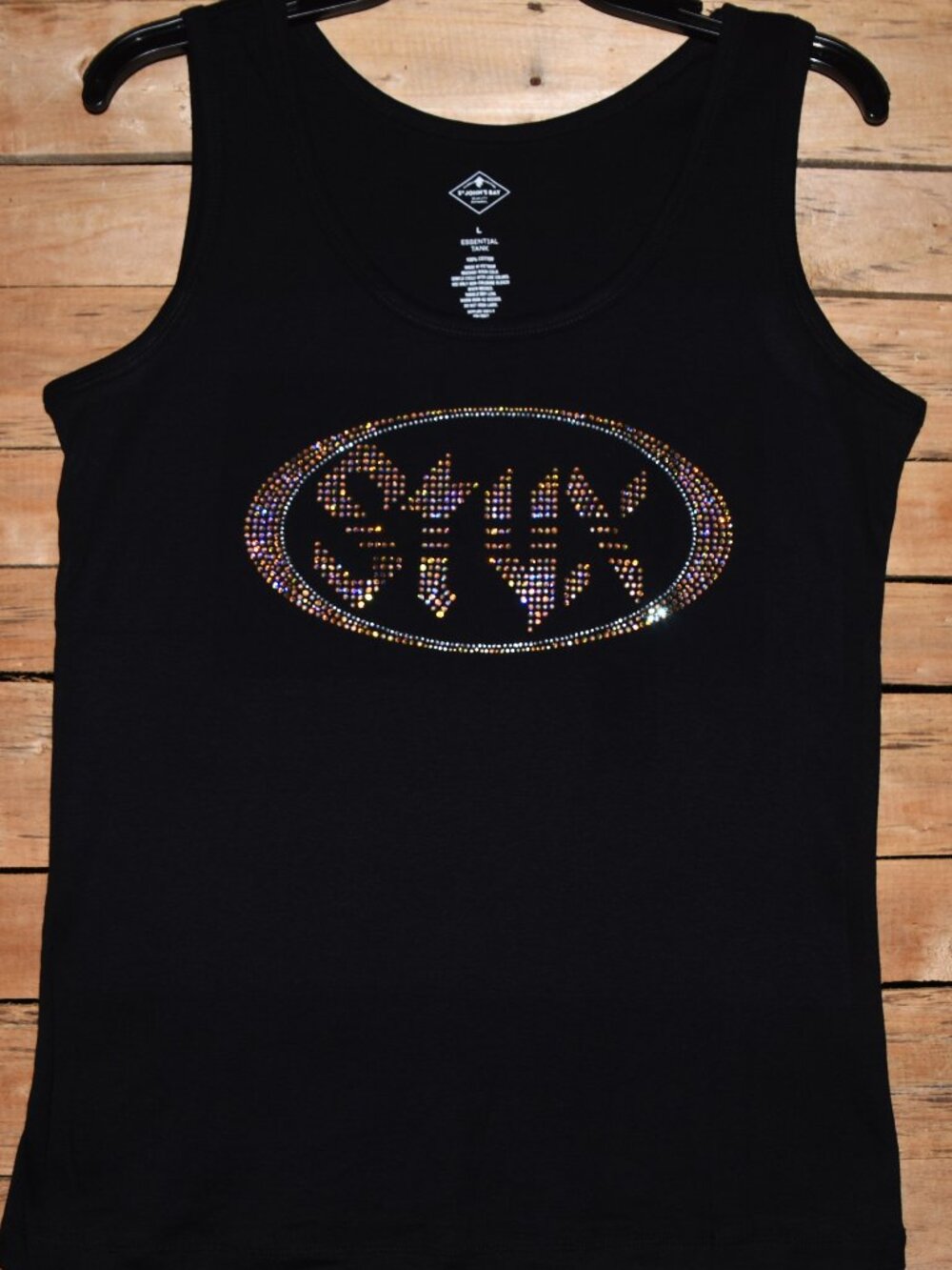 Styx rhinestone  bling  tank top  XS,S,M,L,XL,XXL,1X,2X…